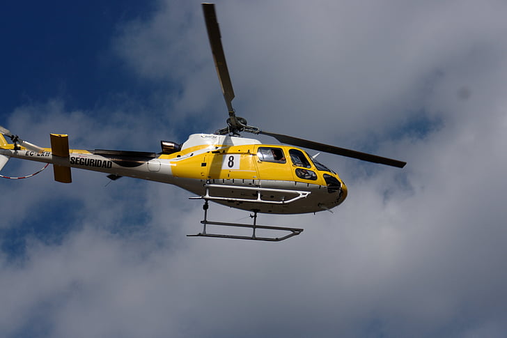 helikopter, sikkerhed, flyvning, rotorer