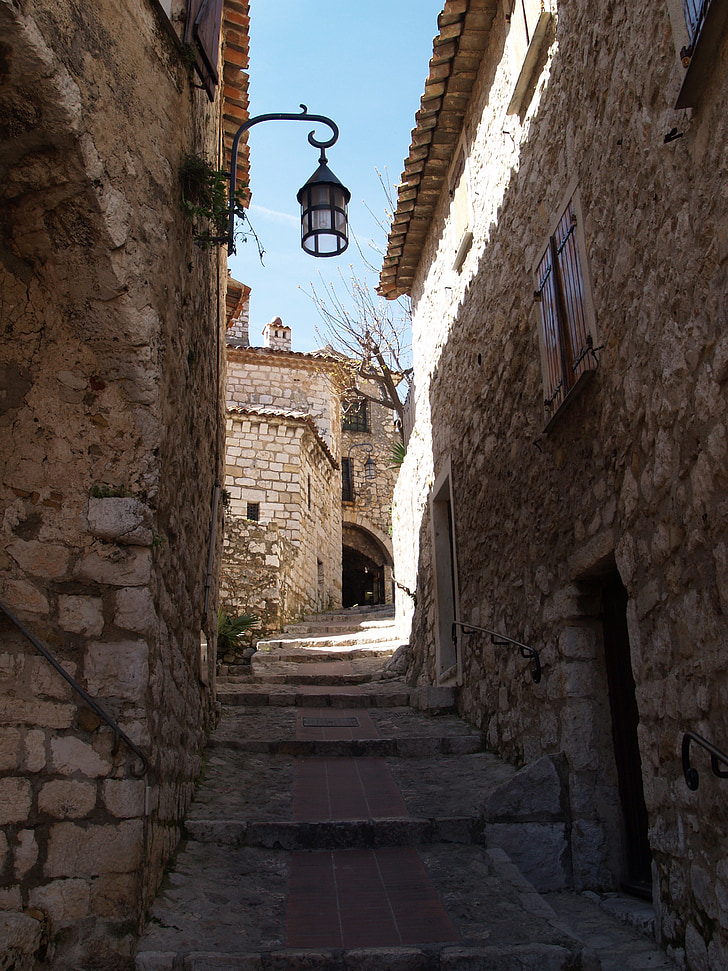 eze, france, arch, old, village, europe, provence