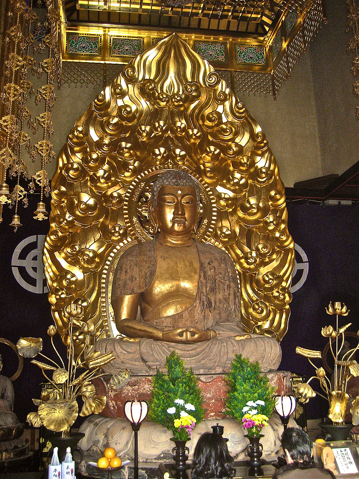 Japan, Golden buddha, religion