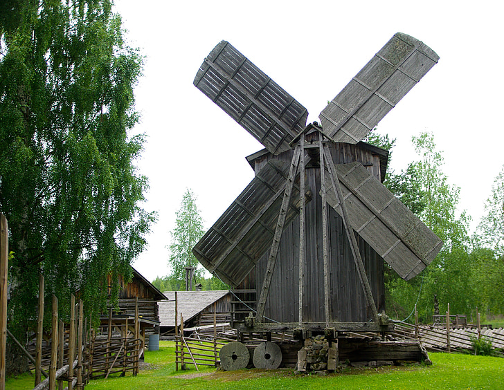 Финландия, вятърна мелница, Криле, архитектура