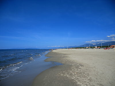 Italien, Toscana, stranden, havet, sommar, Holiday, ensam