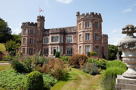 Mount edgcumbe huis, landhuis, landhuis, torens, Plymouth, County, Cornwall