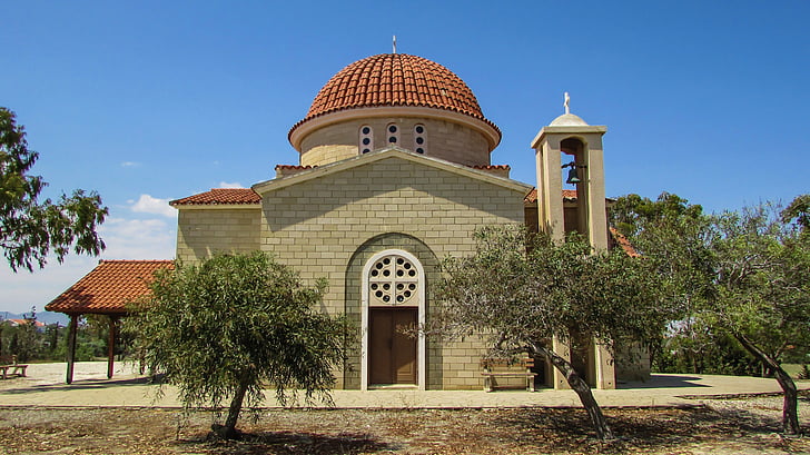 Biserica, ortodoxe, religie, arhitectura, Panagia petounia, Cipru, celebra place