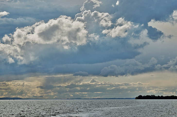 Bodenjärvi, Sää mieliala, pilvet, taivas, Lake, vesi, Sea