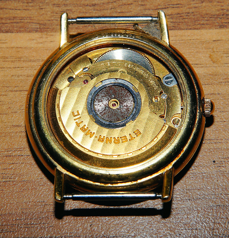 Clock, Swiss watch, Eterna-matic, otomatis, waktu, tentang, Mulia