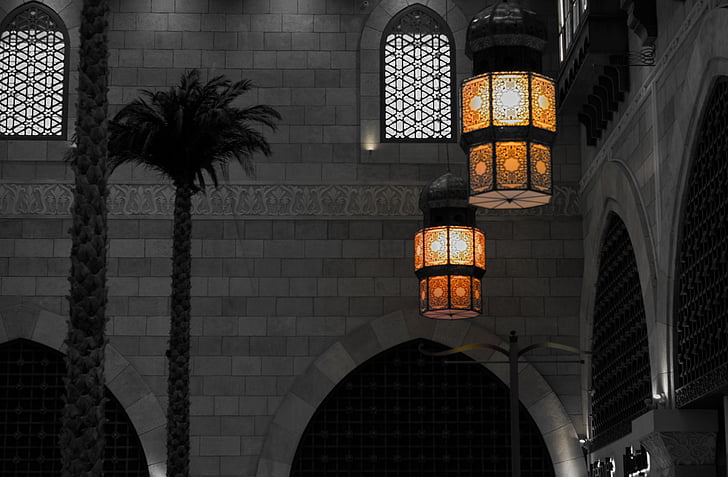 lumières, voyage, Dubai, Émirats Arabes Unis, Centre commercial, Shopping, architecture