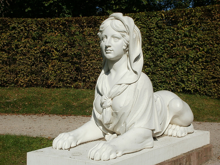 escultura, Esfinx, naturtheater, Schwetzingen, estàtua, Monument, pedra