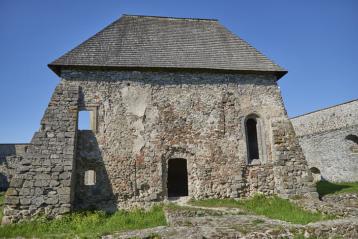 bzovík, kloostri, tugevus on, korvi juhul, varemed, taevas, Slovakkia