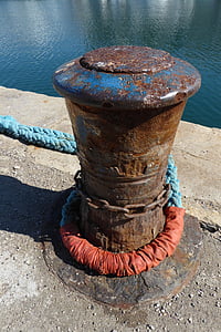 sete, port, south of france, rope, water, summer, cable