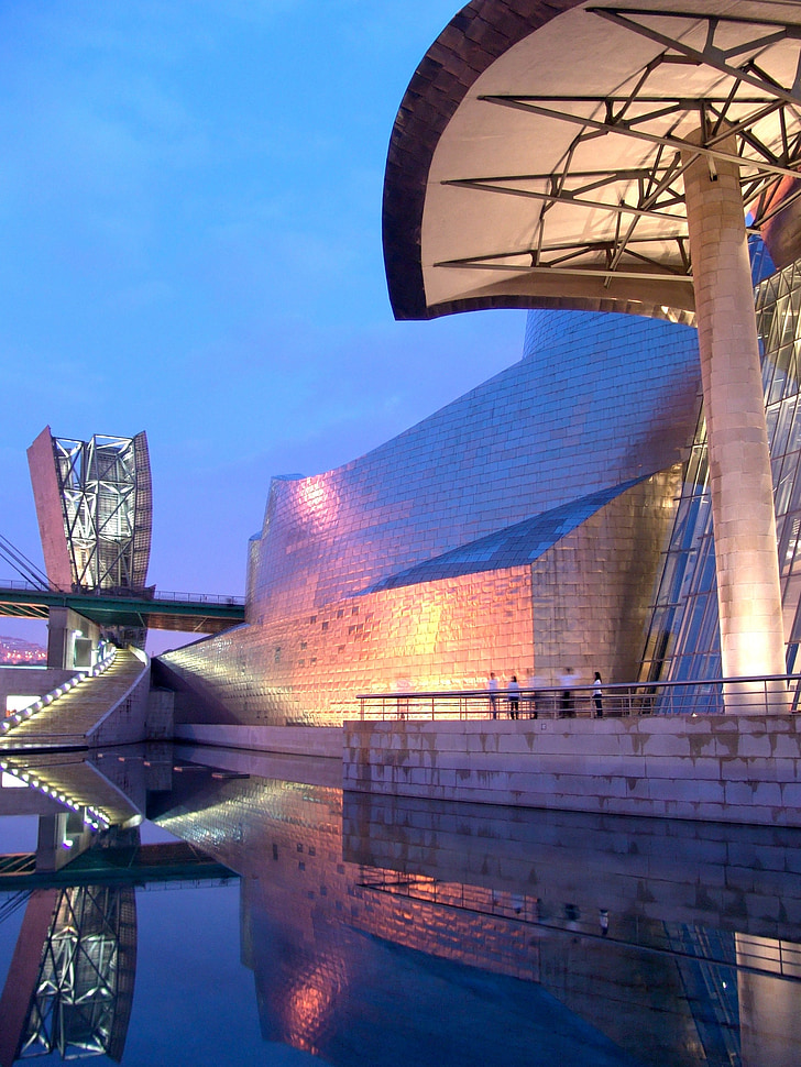 Bilbao, Guggenheimo, muziejus, kelionė, Architektūra, kelionės, orientyras