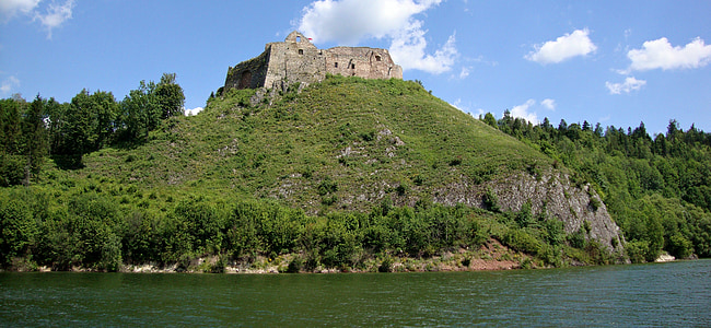 Czorsztyn, Polsko, hrad, Malopolska, ruiny, cestovní ruch, Historie