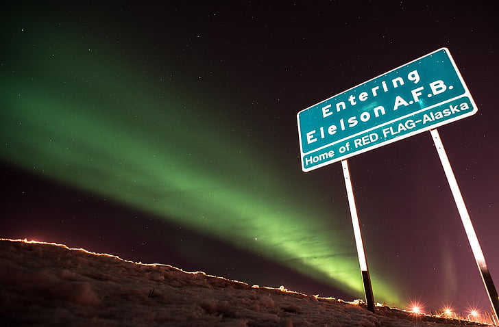 Aurora Boreal, noche, luces del norte, cielo, Alaska, ambiente, celestiales