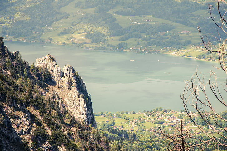landskap, Bergsee, naturen, Alpin, Mountain, landskap, sjön
