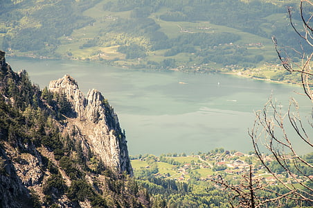 пейзаж, Bergsee, Природа, Альпийский, Гора, пейзажи, озеро