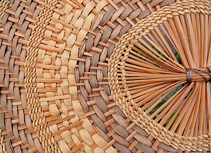 パターン, 先住民族, カラフルです, 装飾的です, アマゾン, 枝編み細工品, 木材・素材