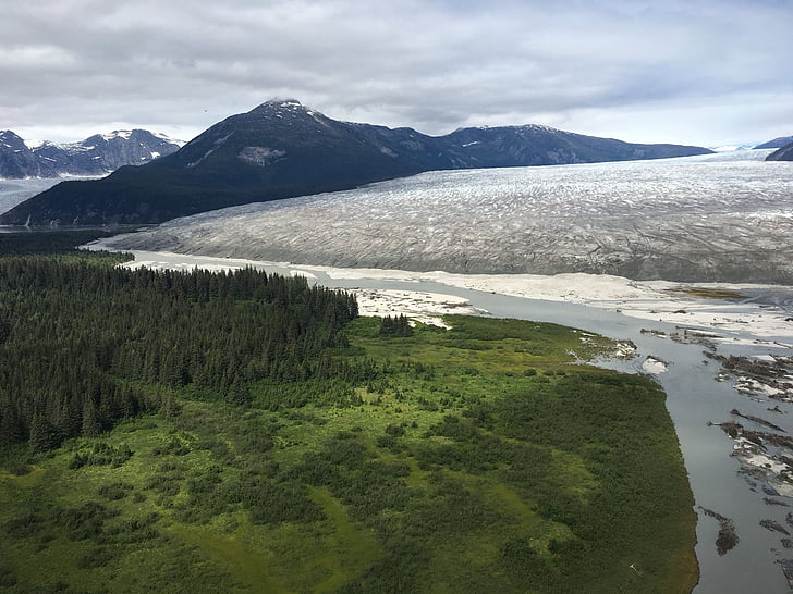 Taku, Alaska, Gletscher, Blau, Schnee, Landschaft, Natur