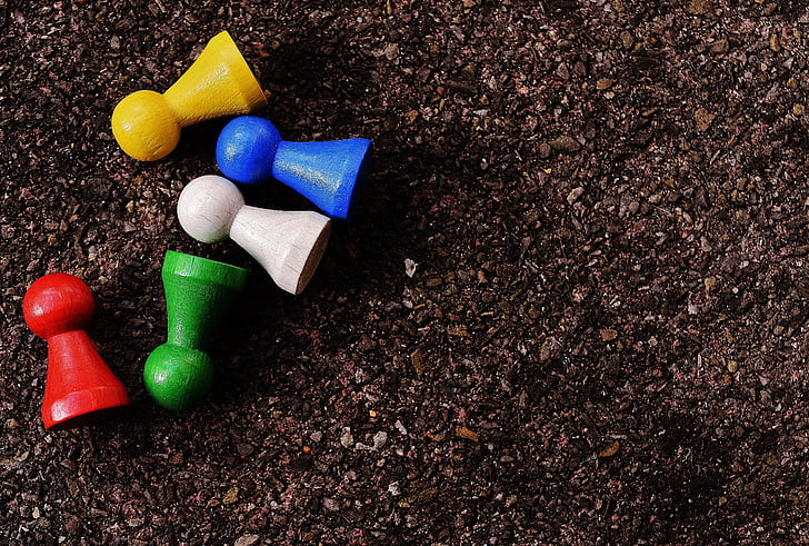 play stone, colorful, figures, color, wood, play, game characters