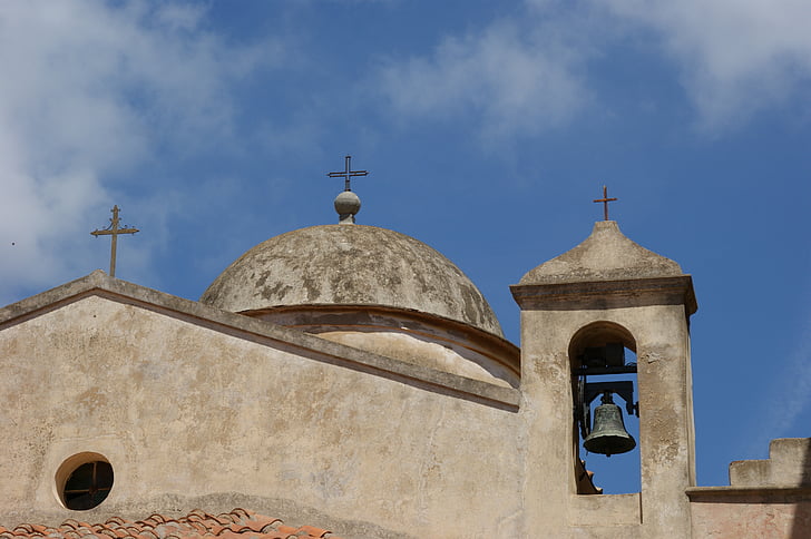 Elba, bažnyčia, varpai, vasaros, varpinės bokštas, religija, tikėjimas