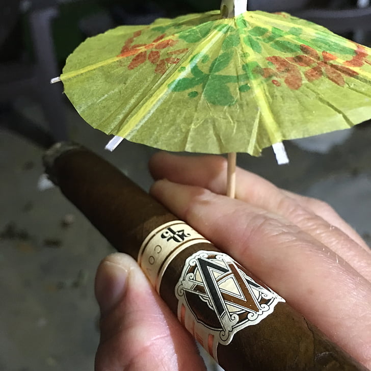 cigar, regn, paraply, tobak, Avo, våd cigar