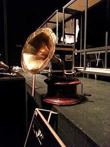 gramofon, kazalište, performanse, scena