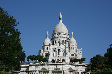 sacre coeur, dome of church, paris