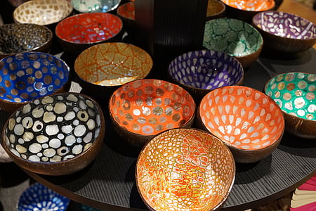 shell, craft, bowls, music, art, gallery, souvenir