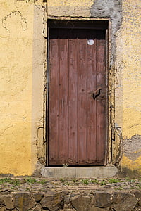 deur, het platform, rustiek, portaal, oude deur, oude, input