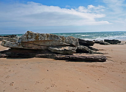 Rock, bờ biển, Scotland, nước, Steinig, tôi à?, Bãi biển