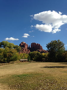 Arizona, cruce de la roca roja, montaña, naturaleza, lugar famoso, paisaje, al aire libre