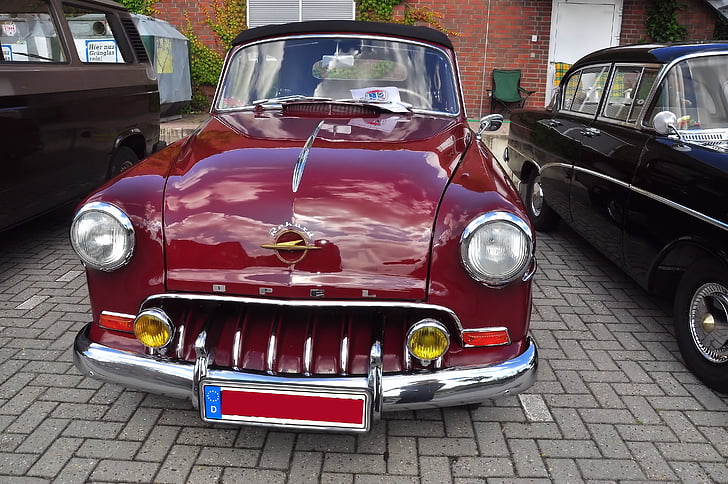 Auto, oldtimer, Opel record, chroom, staal, glans, Classic