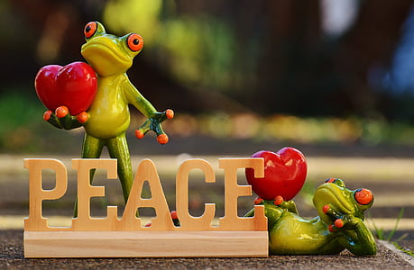 harmony, frogs, social, humanity, non-violent, love, friendly