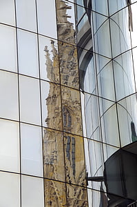 Haas-haus, Inicio, edificio, arquitectura, frente de cristal, frente, vidrio