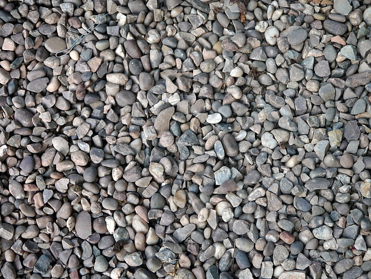 kerikil, batu, batu, potongan-potongan, dipoles, alam, tekstur