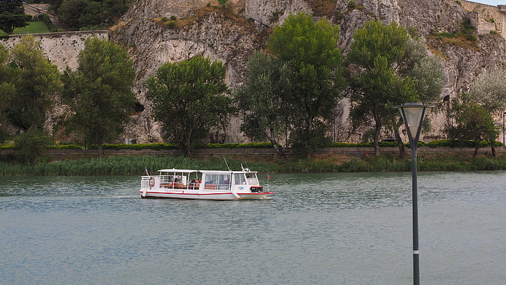 cu feribotul, trecere, Ron, Avignon, apa, Râul, apele