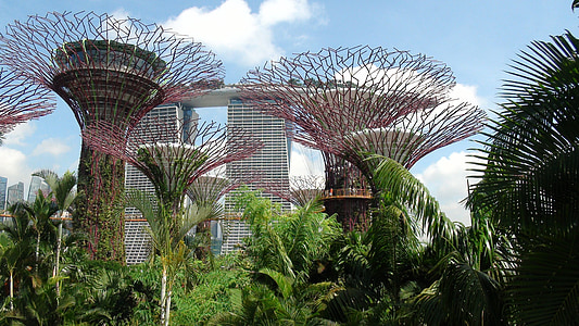 Singapur, mejnik, vrt