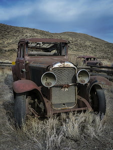 gamle timer, Automobile, rusten, bil, transport, vintage, antik