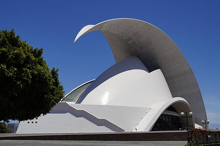 Auditorio, sala de música, Orquesta de la Sinfonía, Tenerife, Santa cruz, música, arquitectura