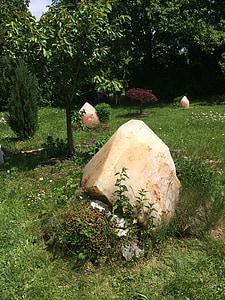 Guardião da terra, pedra, jardim, Deco