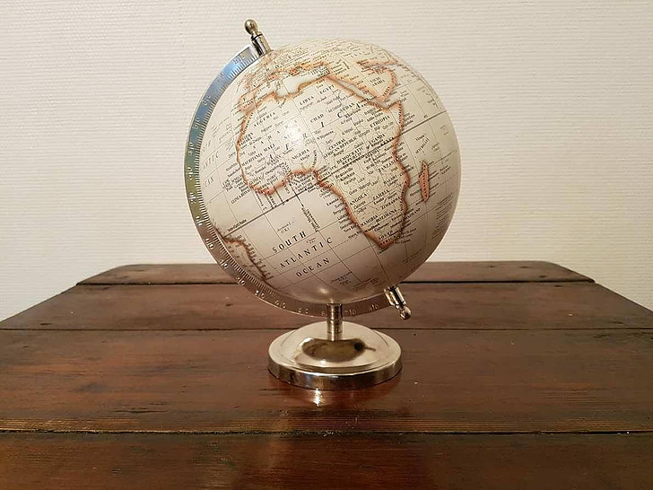 trên mặt đất cầu, Châu Phi, quả cầu, bản đồ thế giới, trái đất, trái đất