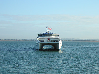 catamaran, ferry, nautical, boat, ship, vessel, sea