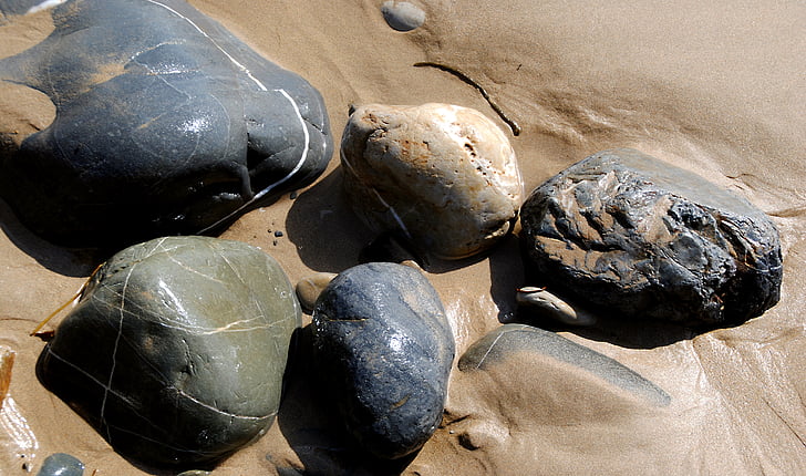 batu, batu, tebing, tebing, Brittany, Atlantik, Pantai