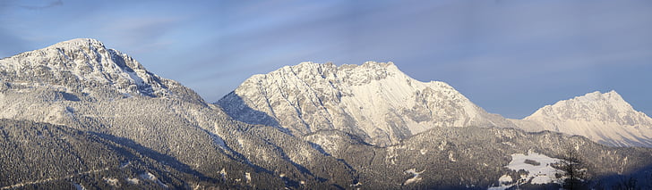 Panorama, montagnes, chaîne de montagnes, montagne de Dachstein, vue, Outlook, vision