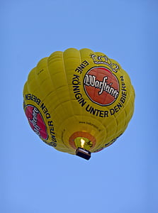bublina, horký vzduch, Koš, float, let balonem, letecký, barevné