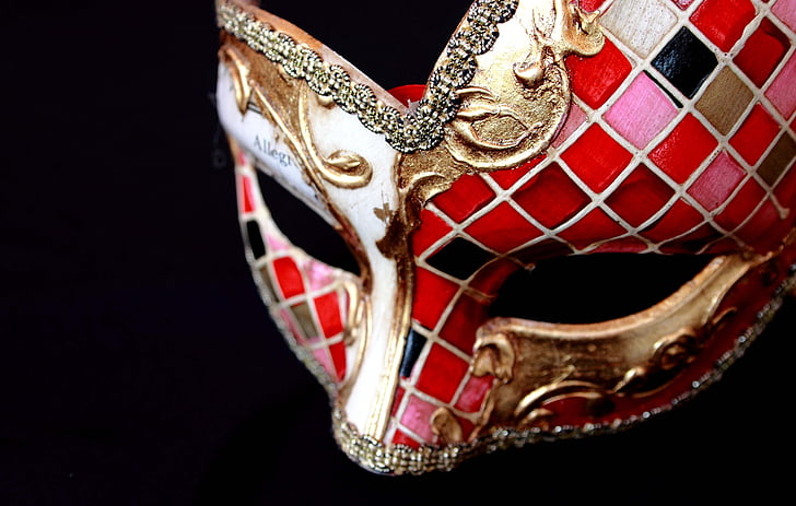 Venezia, maske, karneval, drakt, maske - skjule, Venezia, Italia, dekorasjon