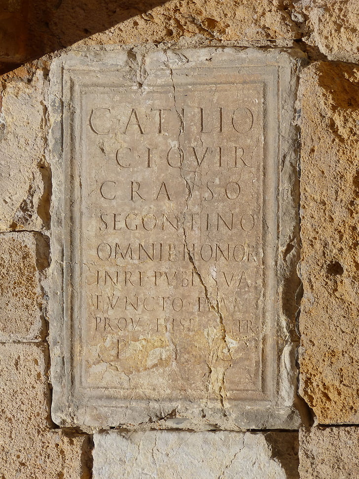 kaldırıldı olarak işaretleme, Roma mezar taşı, Latin, kayıt, Tarragona, tarraco