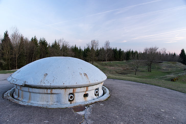 tank turret, fort, froideterre, cold, earth, verdun, france