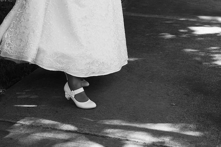 novia, boda, zapato, calzado, amor, evento, Estado de ánimo