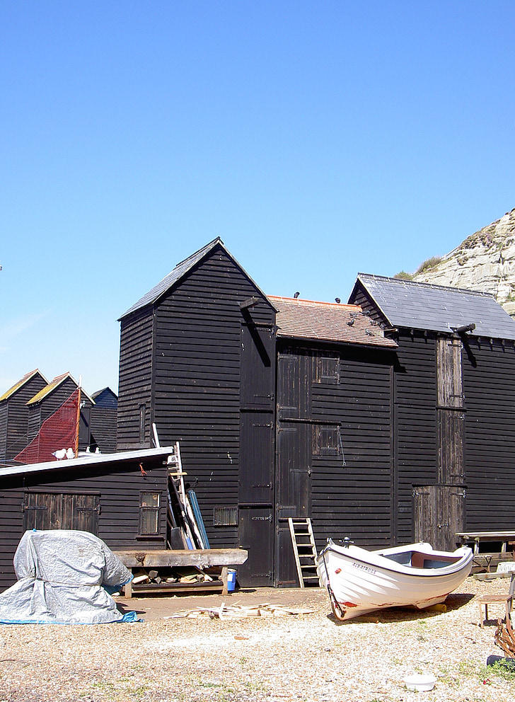 fisherman's sheds, boat, house, architecture, building, architecture design, structure