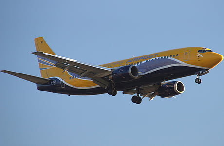 aviazione, aeromobili, in viaggio, B737-348qc, aeroplano, veicolo di aria, trasporto