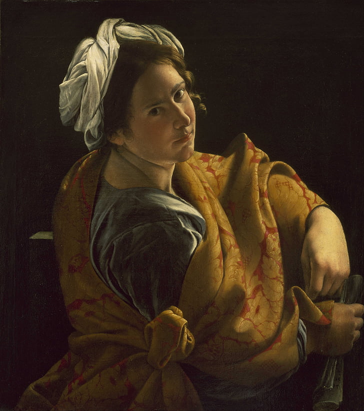 Orazio Gentileschit, festészet, olaj, vászon, Art, művészi, művészi, portré